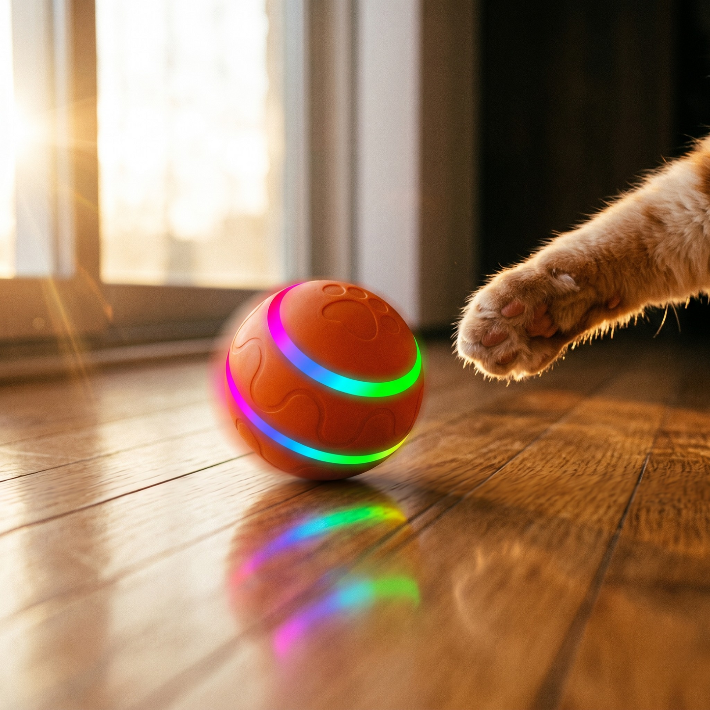 Meowly Interaktívna loptička pre mačky — USB nabíjanie